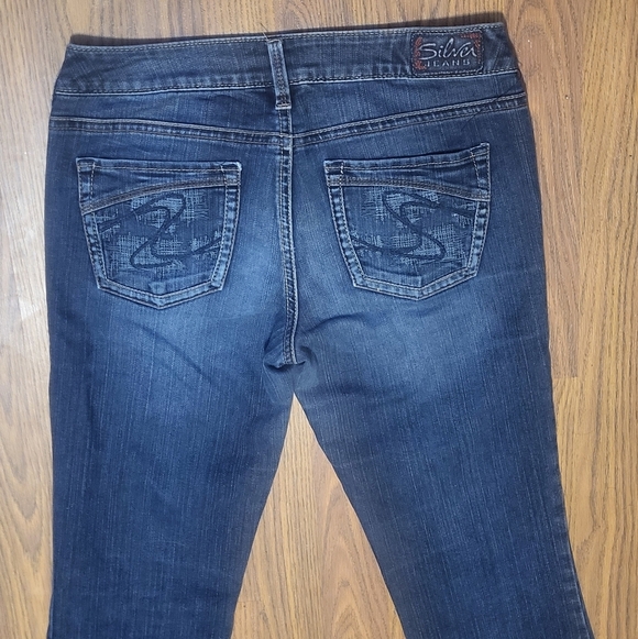 Silver Jeans Aiko Women’s Bootcut Blue Denim Stretch Mid Rise W28 L33 B43 - Picture 9 of 9